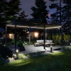 Pergola ogrodowa tarasowa aluminiowa NORDVIC Skyline LED Light 3 x 6 m Antracyt
